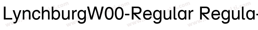 LynchburgW00-Regular Regula字体转换